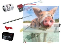 Akcesoria do łodzi zanętowej - zestaw 1