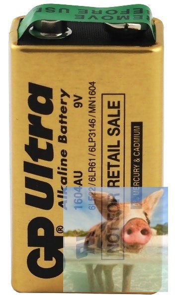 Bateria 9V GP Ultra Alkaline