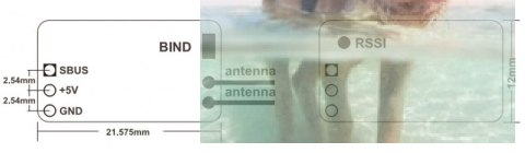 FrSky XM+ ACCST 2.4GHz 16CH SBUS odbiornik do dronów wyścigowych