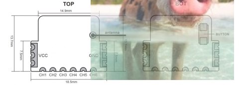 FrSky XMR ACCST 2.4GHz 6CH SBUS do modeli halowych