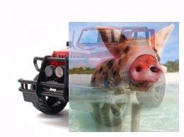 Jeep Wrangler z otwartym dachem (1:14) 2.4GHz - POSERWISOWY (Uszkodzona elektronika)