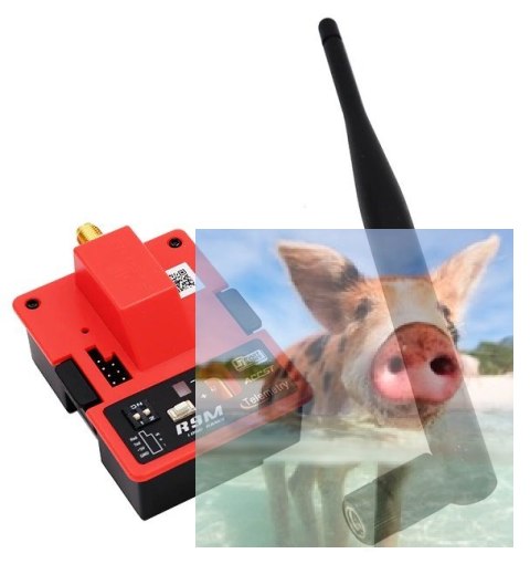 Moduł R9M + odbiornik R9 + Super 8 antena + T Pattern Dipole antena (wersja europejska)