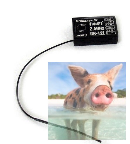 Odbiornik GR-12L 6CH 2.4GHz HoTT