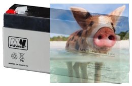 Pb 6V 3.4Ah bezobsługowy (waga 0.65kg, max. prąd ład. 1A, max. prąd rozład. 33A)