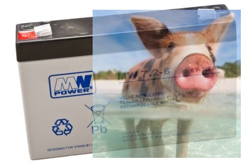 Pb 6V 7.2Ah bezobsługowy (waga 1.13kg, max. prąd ład. 2A)