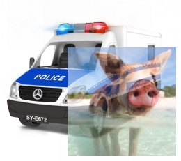 Samochód policyjny 1:18 2.4GHz RTR - POSERWISOWY (uszkodzona elektronika)