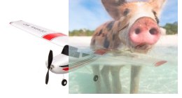 Samolot F949 3CH 2.4G Micro Cessna 182 - POSERWISOWY (Uszkodzona elektronika)