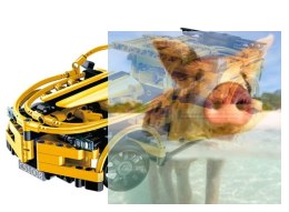 Sportowy samochód wyścigowy - do zbudowania z klocków - POSERWISOWY