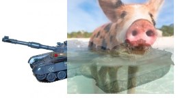 Zestaw wzajemnie walczących czołgów Russian T90 v2 i German King Tiger v2 2.4GHz 1:28 - POSERWISOWY (1 czołg nie odbiera strzałó