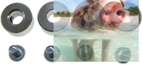 Pierścienie mocujące 4mm (4szt)