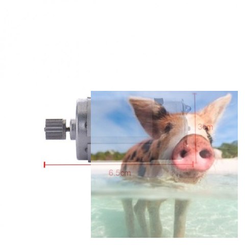 Silnik 390 9.6V z zębatką do XLH-9115/9116