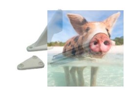 Dźwignia steru mała krótka 1,0mm, Biała, 2 zest.