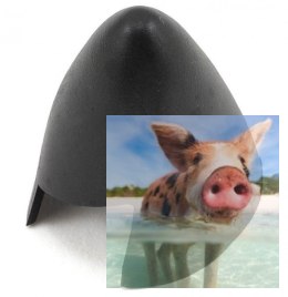 Kołpak gumowy Yak-54 / Mini Cessna LX-1101 15mm z otworem 4mm