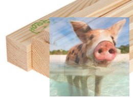 Listwa sosnowa 2x4x1000mm