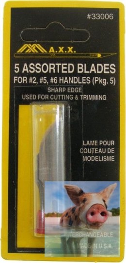 Maxx Knives - Zestaw 5 ostrzy (#18, #19, #22, #24) zamiennych do noży 50005, 50006, 50015