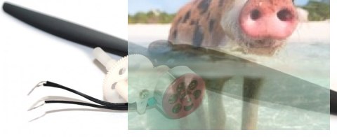 Silnik bezszczotkowy GPS8-C10 8700KV + śmigło 7x3.5"