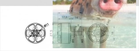 Silnik bezszczotkowy T-MOTOR F60PRO 2350kV