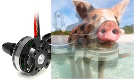 Zestaw 4 silników bezszczotkowych SkyRC X2205 2400kV