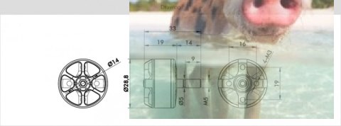 Zestaw dwóch silników bezszczotkowych T-MOTOR F80 2200kV