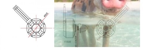 Silnik bezszczotkowy Rocket X1806 2400KV CCW