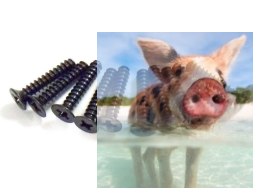 3*16 Śruby z łbem płaskim 10 szt. - 02180