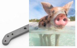 Aluminiowy orczyk do serwomechanizmu JR/Graupner dwuramienny (110mm)