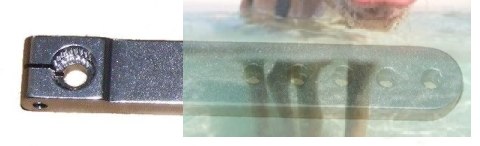 Aluminiowy orczyk do serwomechanizmu JR/Graupner jednoramienny (61mm)