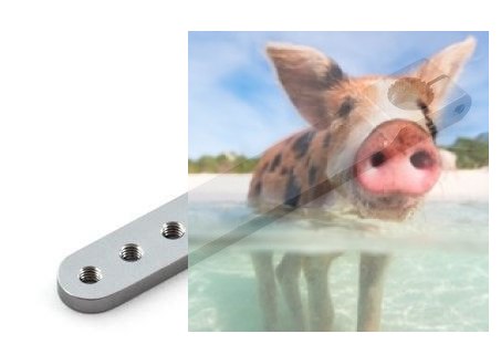 Aluminiowy orczyk do serwomechanizmu JR/Graupner jednoramienny