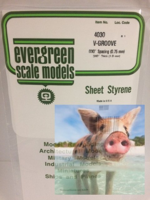 Płyta V-Groove -gr.1mm -odstęp 0,75mm -4030