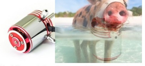 Silnik bezszczotkowy z chłodzeniem wodnym ADS-300XL 2434 3000KV 400W