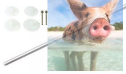 Syma 102G wał główny + zestaw zębatek - S102G-07